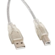 Cabo USB A-B (Impressora) M/M Transparente